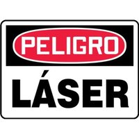 Accuform SHMRAD026XT 14"" x 20"" OSHA Danger Safety Sign: Laser