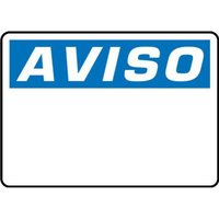 Accuform SHMRBH840VA 14"" x 20"" OSHA Notice Safety Sign Blank