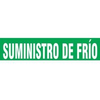 Accuform SHRPK216STB Spanish Pipe Marker: Suministro De Frío