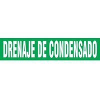 Accuform SHRPK234SSA Spanish Pipe Marker: Drenaje De Condensado