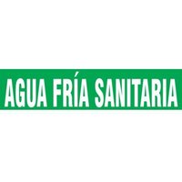 Accuform SHRPK271STB Spanish Pipe Marker: Domestic Cold Water