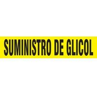 Accuform SHRPK371STC Spanish Pipe Marker: Suministro De Glicol
