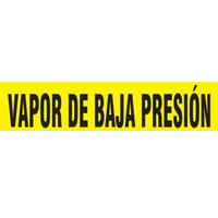 Accuform SHRPK499STA Spanish Pipe Marker: Vapor De Baja Presion