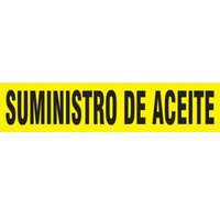 Accuform SHRPK544SSD Spanish Pipe Marker: Suministro De Aceite