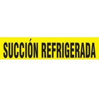 Accuform SHRPK605STB Spanish Pipe Marker: Succion Refrigerada
