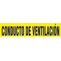 Accuform SHRPK721STB Spanish Pipe Marker: Conducto De Ventilacion