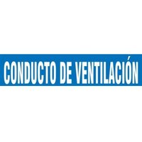 Accuform SHRPK724SSD Spanish Pipe Marker: Conducto De Ventilacion