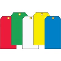 Accuform TBB315BUP 4-3/4"" x 2-3/8"" Safety Tags: Standard Color Blank Tags