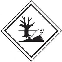Accuform TCL984EV2 100mm x 100mm (4"" x 4"") TDG Shipping Labels: Marine Pollutant Mark
