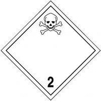 Accuform TCP206MG1 273mm x 273mm (10-3/4"" x 10-3/4"") TDG Placard - Class 2
