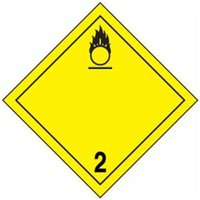 Accuform TCP208FV10 273mm x 273mm (10-3/4"" x 10-3/4"") TDG Placard - Class 2