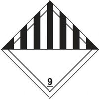 Accuform TCP929FV1 273mm x 273mm (10-3/4"" x 10-3/4"") TDG Placard - Class 9