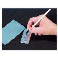 Accuform TWB643 1-3/8"" x 3-1/8"" Soft Aluminum Tags, Eyelet Hole