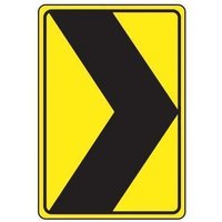 Accuform W181812RA 18"" x 12"" Direction Sign: Chevron Alignment