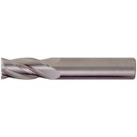 Cleveland Corner Radius End Mill: 1/16" Dia, 1/4" LOC, 0.0100" Corner Radius, 4 Flute, Solid Carbide - 1-1/2" OAL, 1/8" Shank Dia, 30 deg Helix