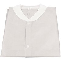 “Disposable Lab Coat, No Pockets, White, XL“
