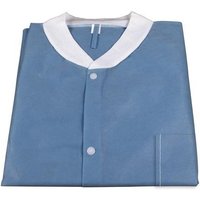 “Disposable Lab Jacket, with Pockets, Dark Blue, Medium“