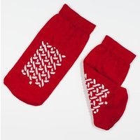 “Double Sided Slipper Socks S, Red“