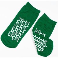 “Double Sided Slipper Socks M, Green“