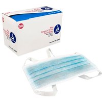 “Surgical Face Mask with Ties, Blue“