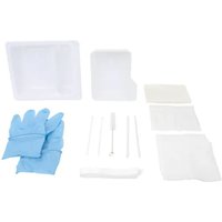 “Care Kit, Two Compartment Tray with Nitrile Gloves“
