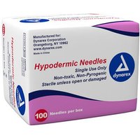 “Hypodermic Needle, 25G, 5/8" Needle“
