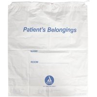 “Patient Belonging Bag, Drawstring, 16" x 18" x 4", Clear“