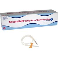 “SecureSafe Safety Blood Collection Set, 25G, 3/4" Needle“