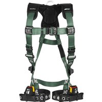 Full Body Harness, S/M, 420 lb, Quick-Connect Chest/ Tongue Leg Straps, Back D-Ring