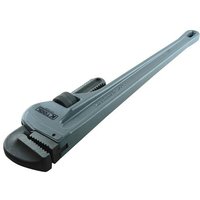 24" L 3-1/2" Cap. Aluminum Aluminum Pipe Wrench, 3-1/2" Cap,24"