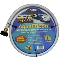 VALTERRA W015120 AquaFresh High Pressure Drinking Water Hose, Water Hose Hookup for RV - 1/2 INCH x 10, White