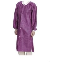 “Extra-Safe 3 Pocket SMS Lab Coat, Cranberry, X-Small“