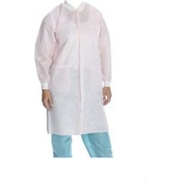 “Extra-Safe 3 Pocket SMS Lab Coat, Light Pink“