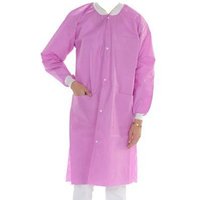 “Extra-Safe 3 Pocket SMS Lab Coat, Lavender, Medium“