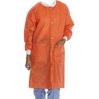 “Extra-Safe 3 Pocket SMS Lab Coat, Orange, 4X-Large“