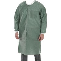 “Extra-Safe 3 Pocket SMS Lab Coat, Olive, Small“