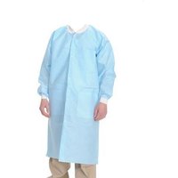 “Extra-Safe 3 Pocket SMS Lab Coat, Sky Blue, X-Large“
