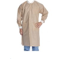 “Extra-Safe 3 Pocket SMS Lab Coat, Tan, 2X-Large“