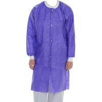 “Extra-Safe 3 Pocket SMS Lab Coat, Violet Purple“
