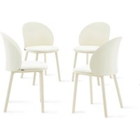 Mobili Fiver Réduction de 15% sur le lot de 4 chaises Melissa en blanc