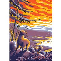 Bear - 18"x24" limited edition wall art poster giclée print by illustrator Jan Bielecki