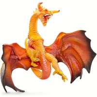 Hand Painted | Lava Red Dragon