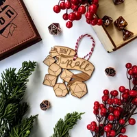 DnD How I Roll Christmas Ornament