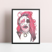 AEW Abadon | A4 framed art print