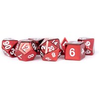 16mm Metal Dice Set | Hot Red