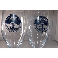SYMONDS CIDER PINT GLASS x 2