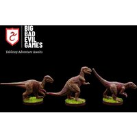 Pre-painted Dinosaur Miniature Set 1 | set of 3 tabletop ready 28mm scale miniatures for a Tomb of Annihilation campaign
