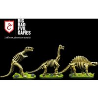 Pre-painted Undead Dinosaur Miniature Set 1 | set of 3 tabletop ready 28mm scale miniatures for a Tomb of Annihilation campaign