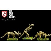 Pre-painted Undead Dinosaur Miniature Set 2 | set of 3 tabletop ready 28mm scale miniatures for a Tomb of Annihilation campaign