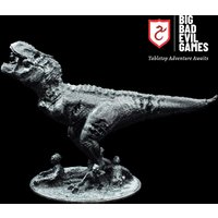 Undead T-Rex Dinosaur Miniature | 28mm scale with a 4" by 4" base, perfect for a D&D Tomb of Annihilation campaign